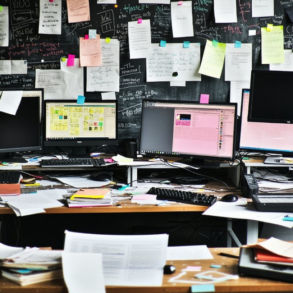 IT messy desks-1
