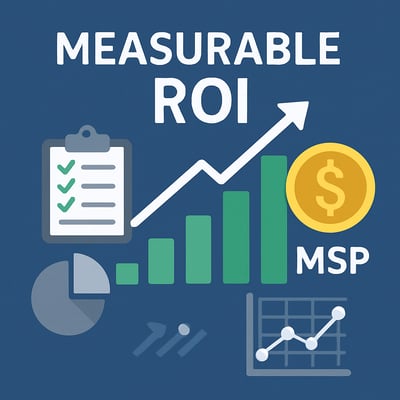 measurable ROI visual in an MSP environment and make sure no people are in the visual
