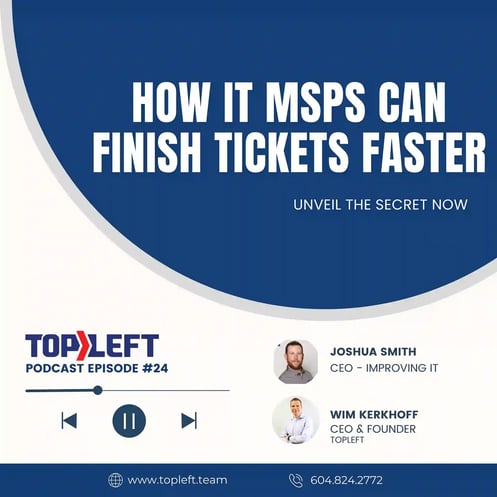 Podcast Ep 24 | How IT MSPs Can Finish Tickets FASTER