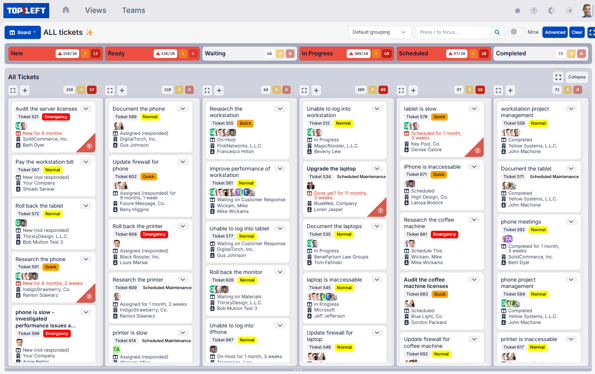 all helpdesk tickets