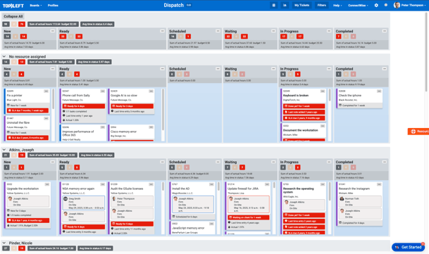 dispatch board