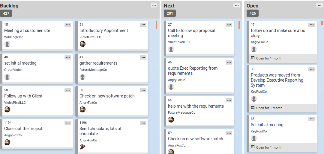 ConnectWise Activities available in CW Kanban