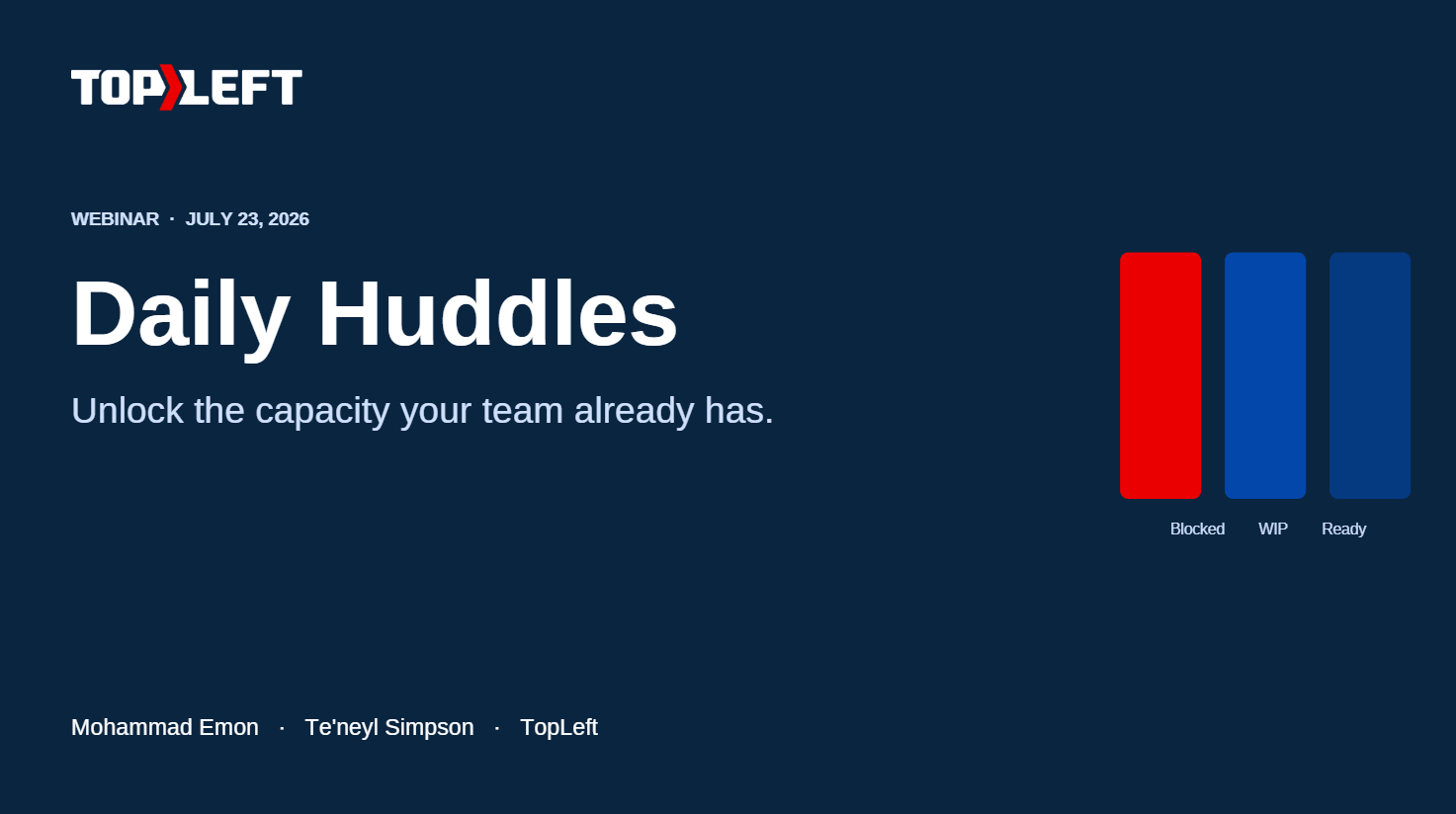 Daily Huddles: Unlock Hidden Capacity with TopLeft's Huddle Tracker