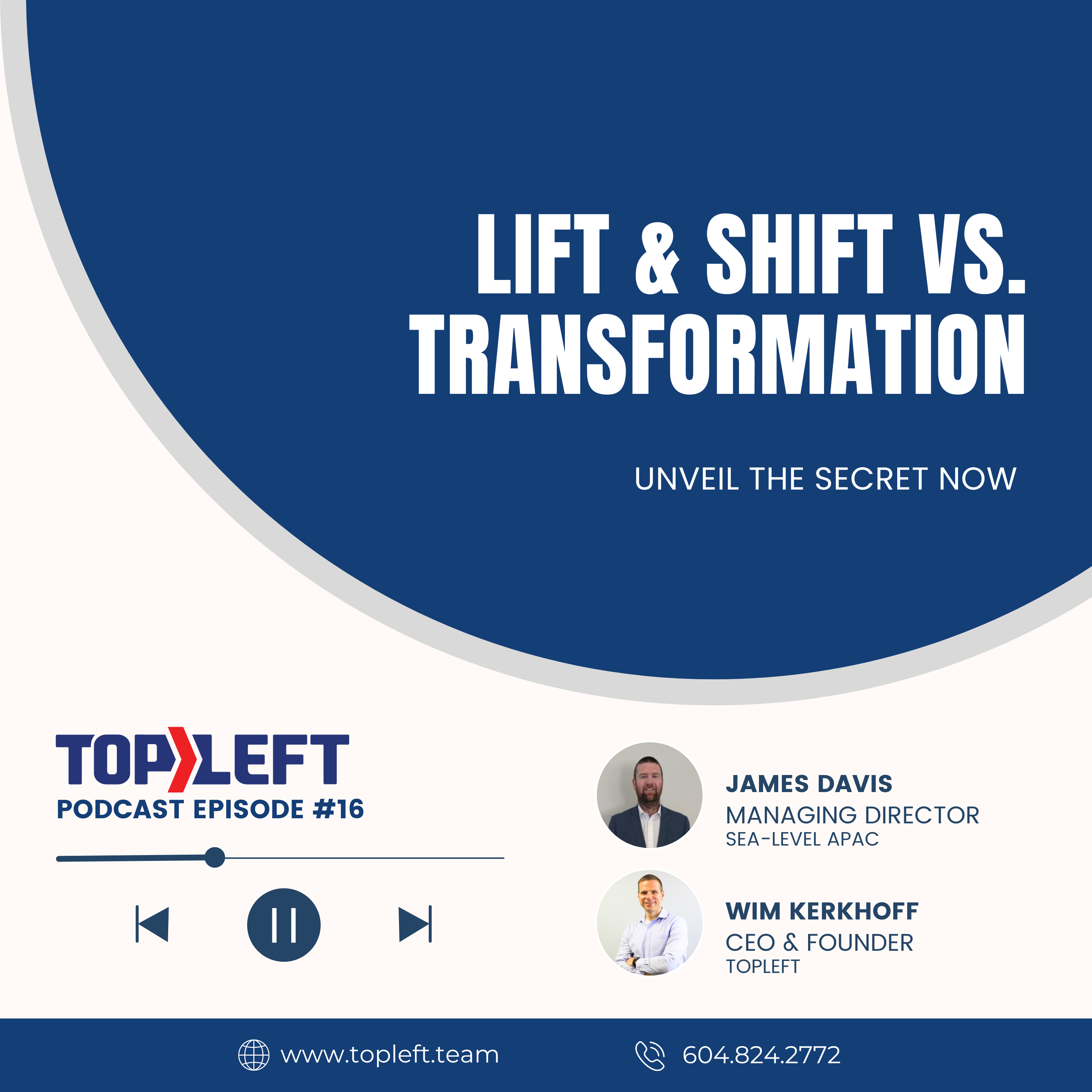 Podcast Ep 16 | Lift & Shift Vs. Transformation