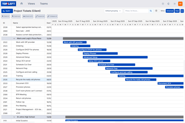Gantt Charts